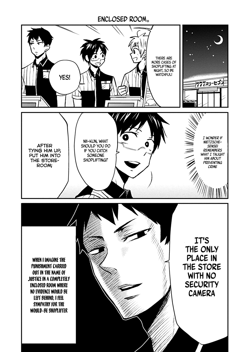 Nietzsche-sensei - Konbini ni, Satori Sedai no Shinjin ga Maiorita Chapter 7 8